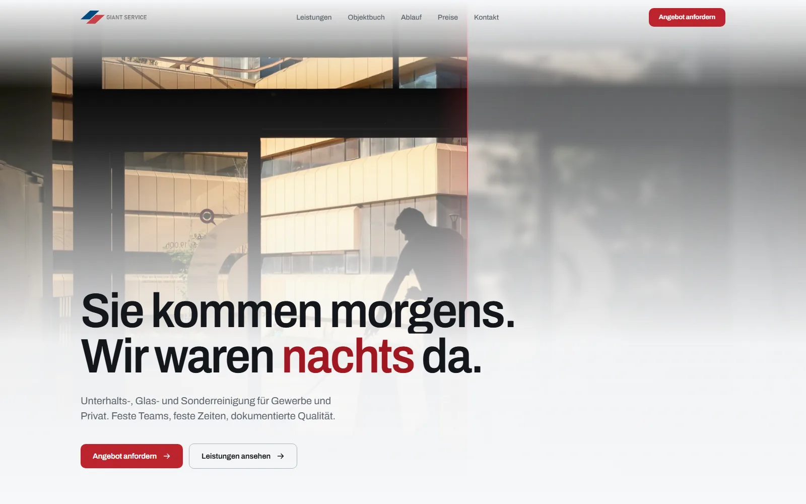 Bildschirmfoto von Giant Service